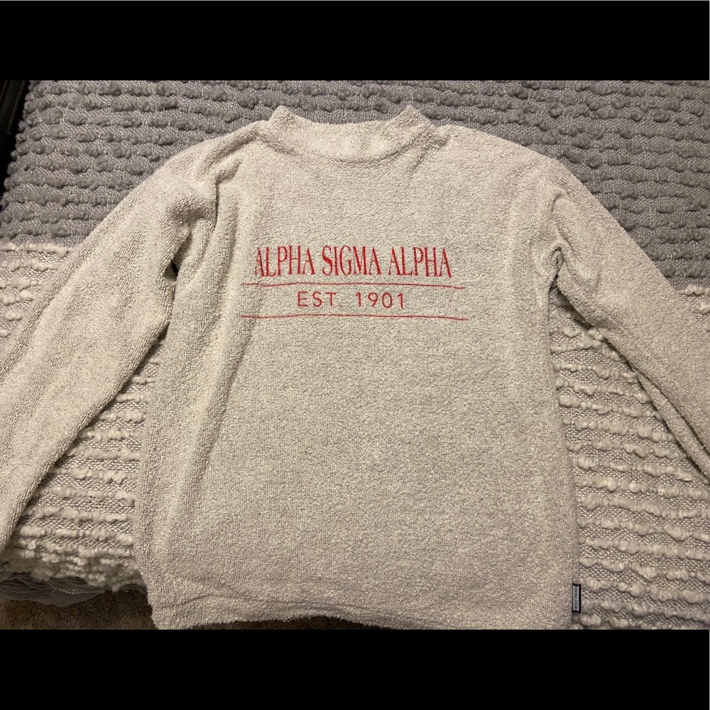 Alpha Sigma Alpha woolly threads pullover